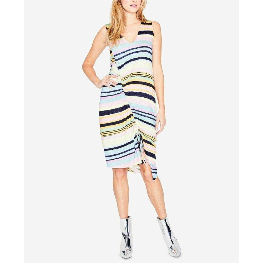 RACHEL‎ ROY Sleeveless Asymmetrical Striped Dress M NWT